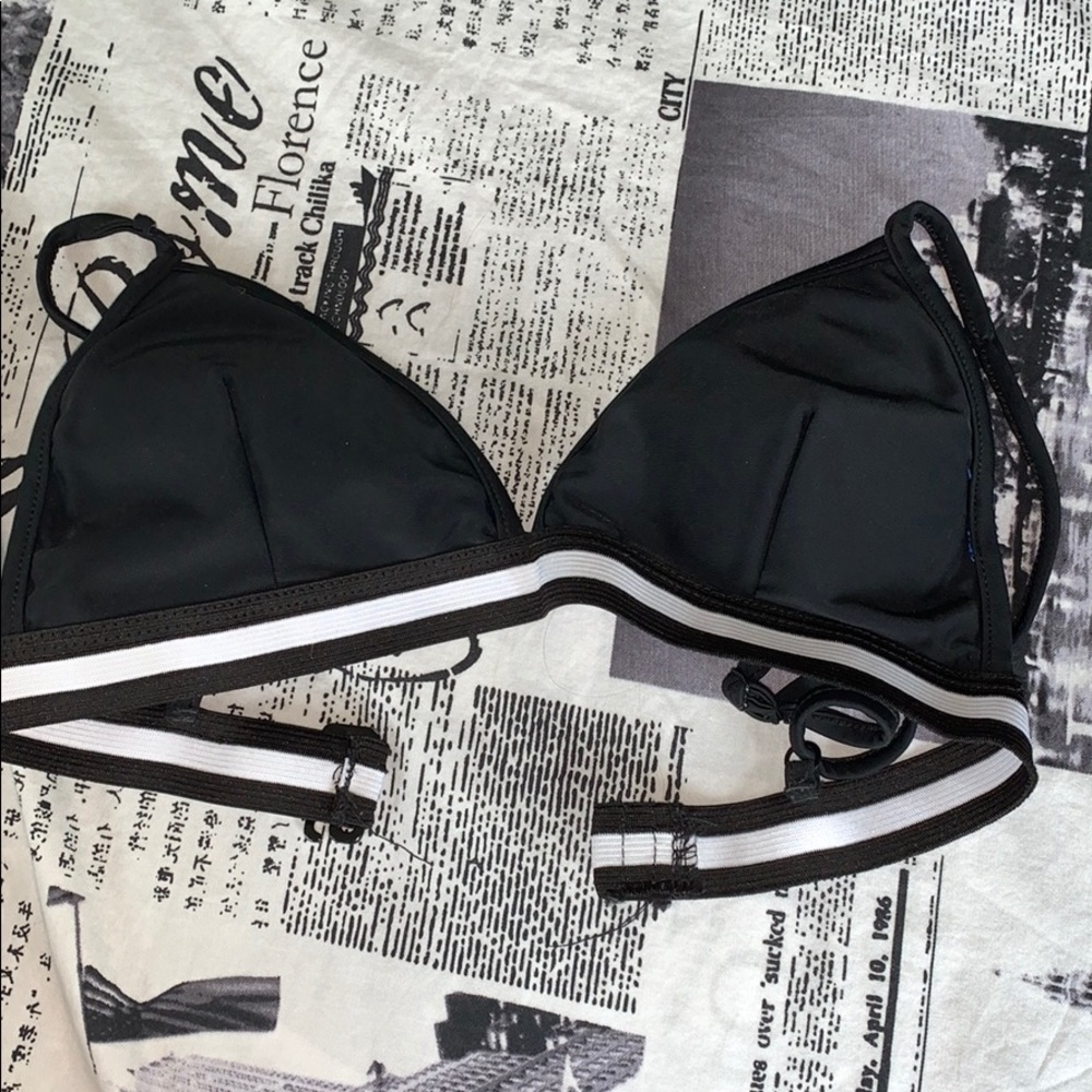 black bikini top
